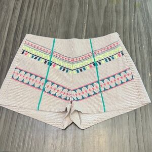 FLYING TOMATO COTTON MINI SHORTS